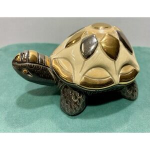 De Rosa Rinconada  Galapagos Turtle Figurine Anniversary Series Gold Uruguay